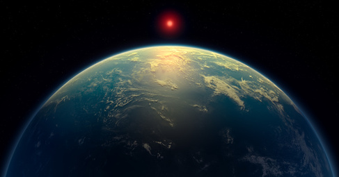 Illustration of a hycean world