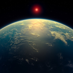 Illustration of a hycean world