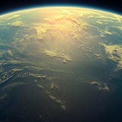 Illustration of a hycean world