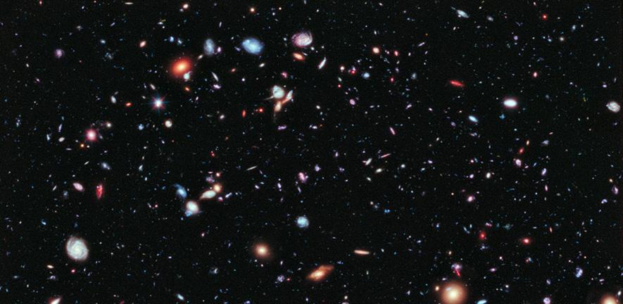 The Hubble eXtreme Deep Field. Credit: NASA, ESA, G Illingworth, D Magee, and P Oesch, R Bouwens and the HUDF09 Team