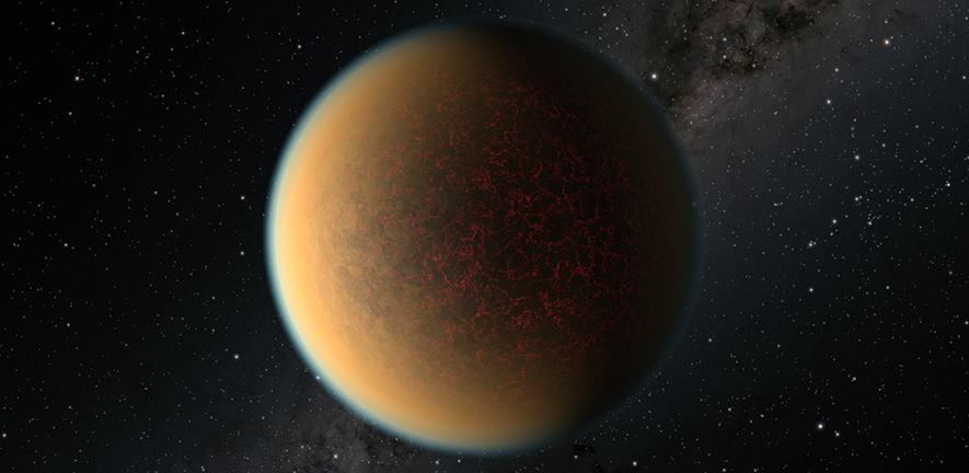 Artist’s impression of the exoplanet GJ 1132 b. Credit: NASA, ESA, and R. Hurt (IPAC/Caltech)